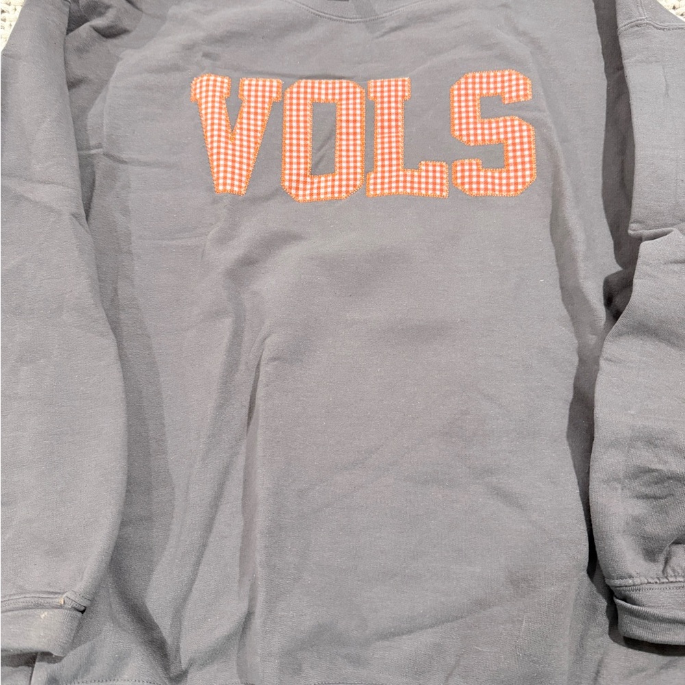 Gray Sweatshirt with Orange VOLS Print